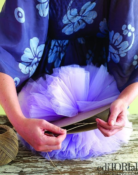 Помпоны из фатина для декора