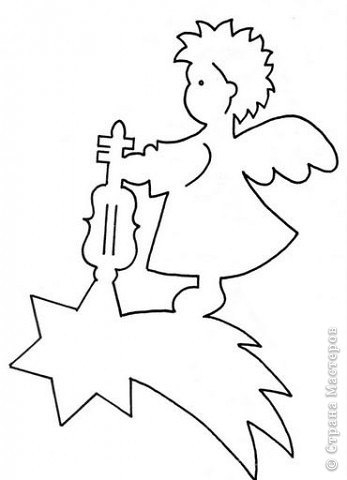 Рождественская подвеска из бумаги