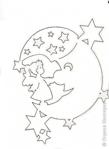 Рождественская подвеска из бумаги