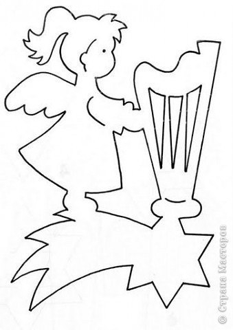 Рождественская подвеска из бумаги