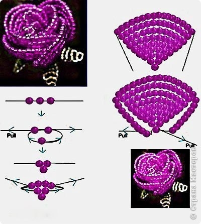 Сердце из бисера