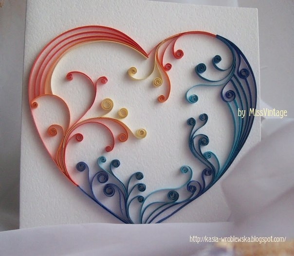 Открытки в технике квиллинг