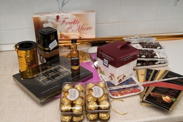 Паровоз из шоколада