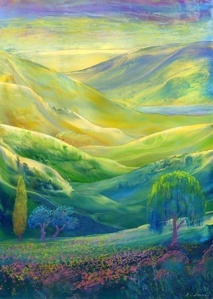 Прекрасные пейзажи написанные пчелиным воском