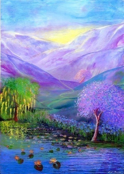 Прекрасные пейзажи написанные пчелиным воском