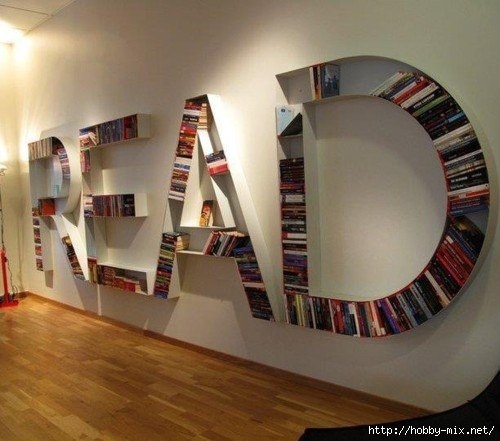 Креативные книжные полки Креативные книжные полки
