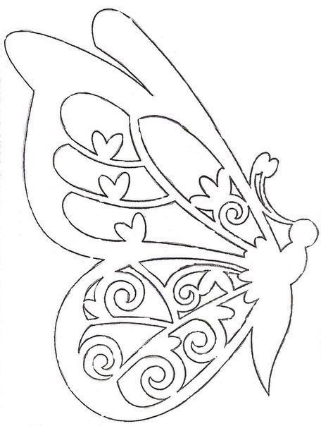 Карточки на бокалы Бабочки