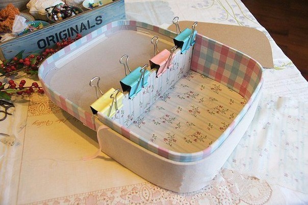 Чемоданчик из картона. Мастер-класс.