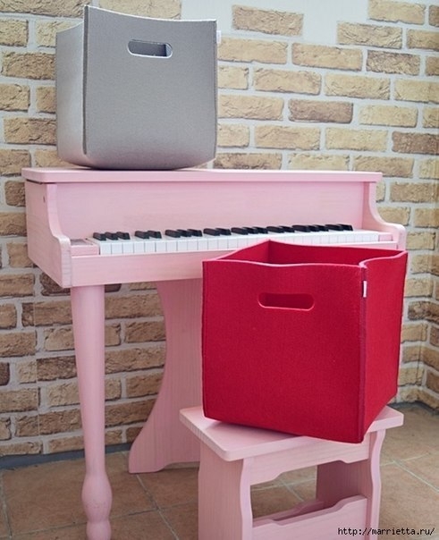 Корзинки из войлока