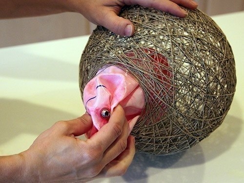 Простой и эффектный абажур своими руками