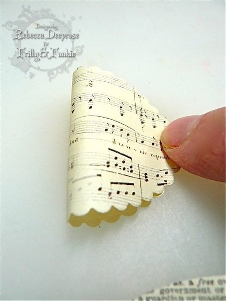 Бант из бумаги на открытку