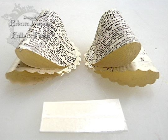 Бант из бумаги на открытку