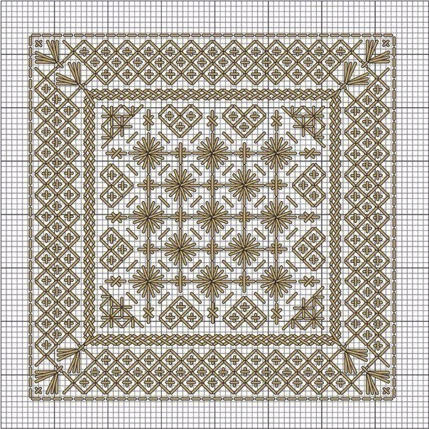 Красивая вышивка — идея + схемы