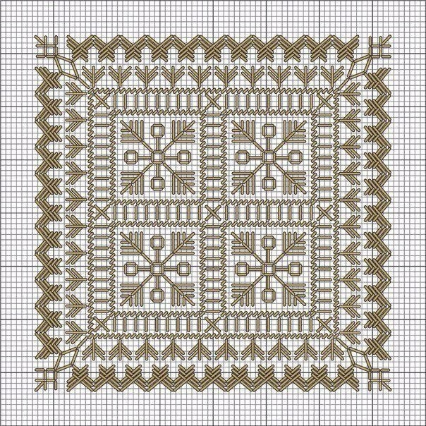 Красивая вышивка — идея + схемы