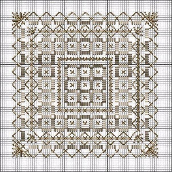 Красивая вышивка — идея + схемы