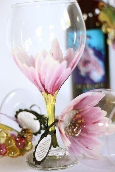 Расписные бокалы. Идеи