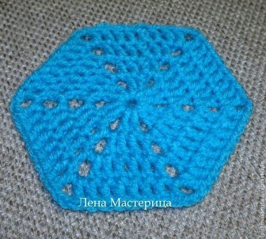 Шестиугольный мотив Мозаика для пледа