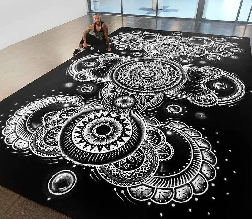 Хорватский художник Дино Томик создает потрясающие рисунки солью