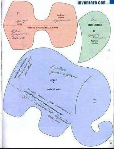 Игрушки-сплюшки, выкройки