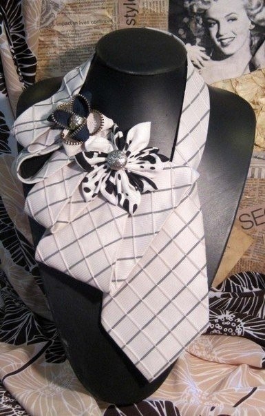 Креативные идеи из мужских галстуков