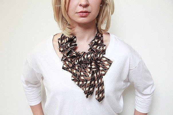 Креативные идеи из мужских галстуков