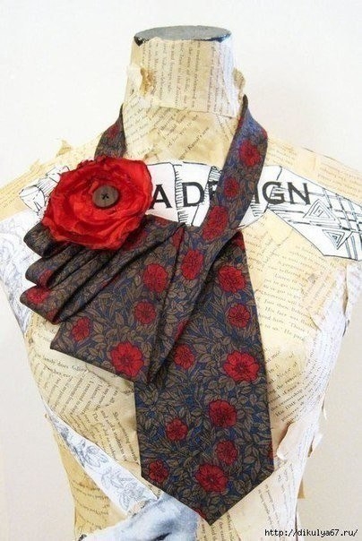 Креативные идеи из мужских галстуков