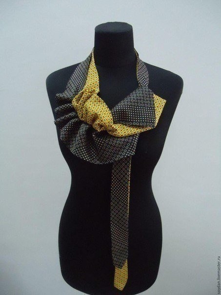 Креативные идеи из мужских галстуков