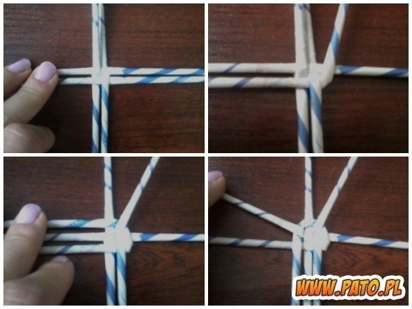 Плетем вазочку из газетных трубочек. Мастер-класс.