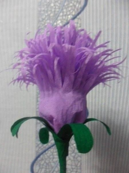 Корзинка с астрами из конфет