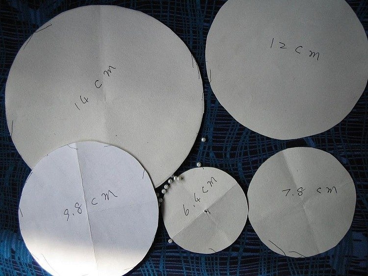 МК Цветы из ткани