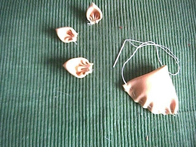 МК Цветы из ткани