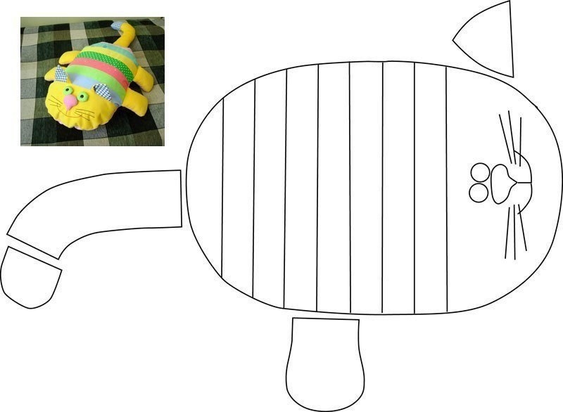 Милые котики: игрушки подушки