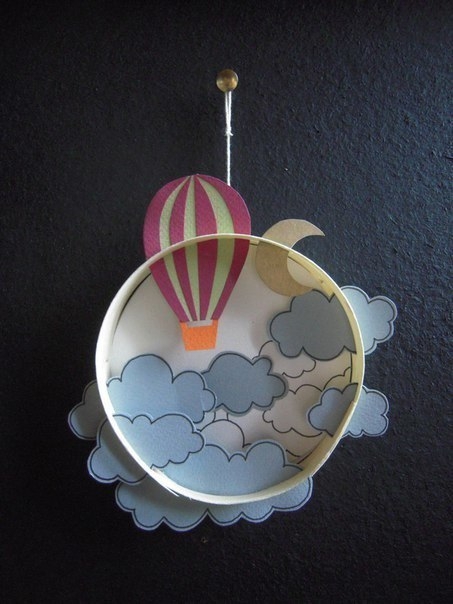 Декоративные объёмные панно из бумаги