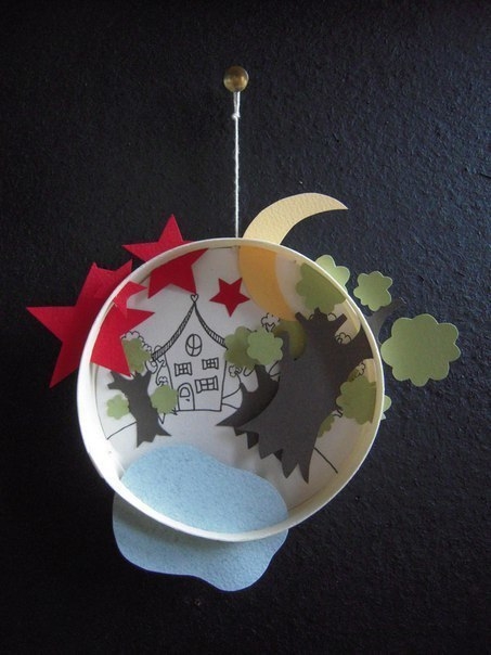 Декоративные объёмные панно из бумаги