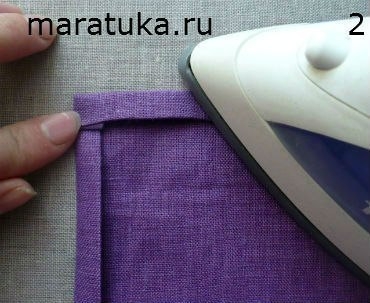 Обработка срезов ткани под прямым углом