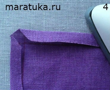 Обработка срезов ткани под прямым углом