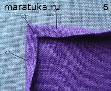 Обработка срезов ткани под прямым углом