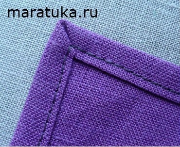 Обработка срезов ткани под прямым углом