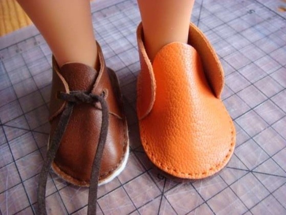 Ботиночки для куклы, выкройка и мастер-класс