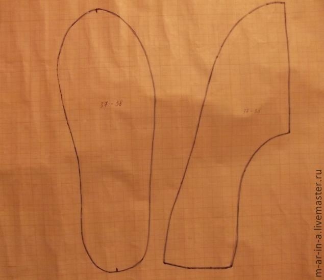 МК Шьем домашние сапожки