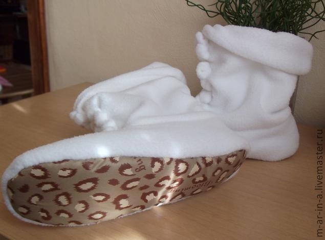 МК Шьем домашние сапожки