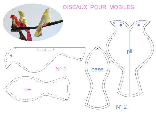 Птички + шаблон