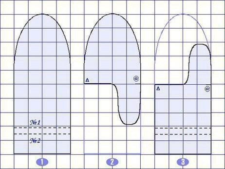 Теплые рукавички из старых свитеров