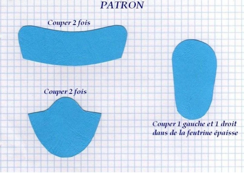 Ботиночки для куклы, выкройка и мастер-класс.