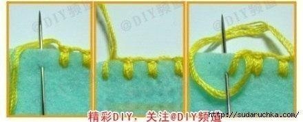 Петельные швы для фетра