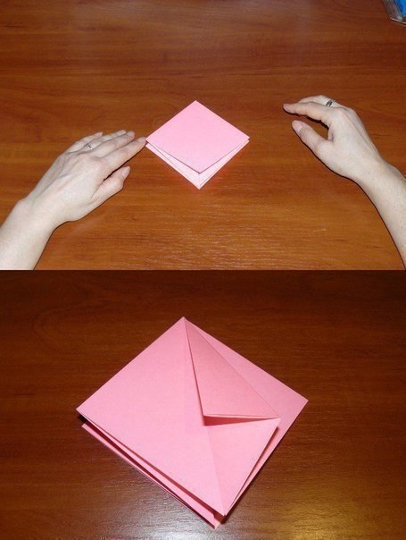 Корзина с лилиями. Оригами.