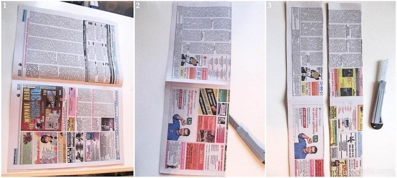 Шкатулка из газет