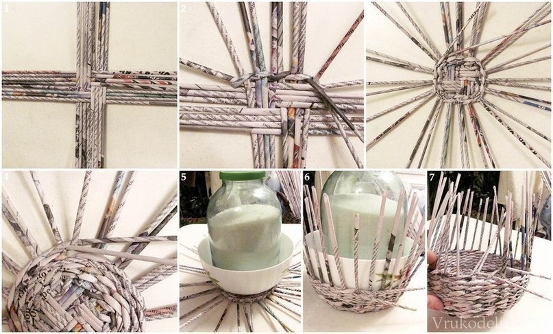 Шкатулка из газет