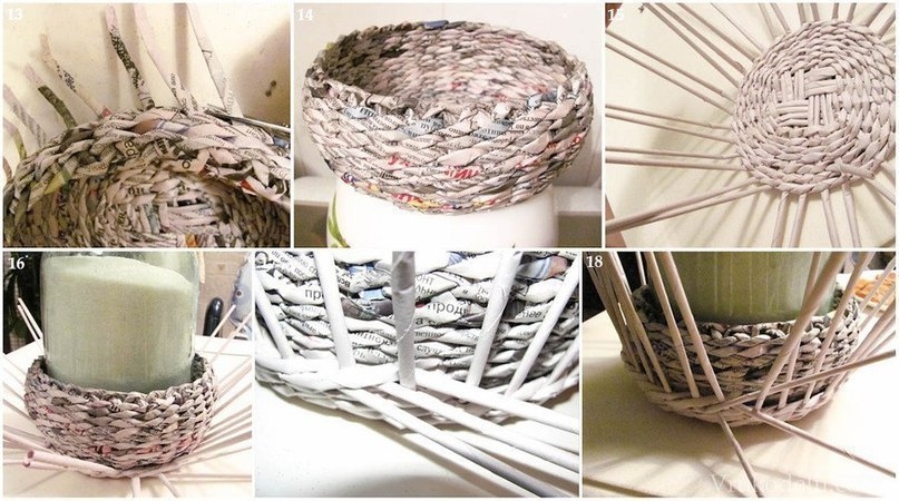 Шкатулка из газет