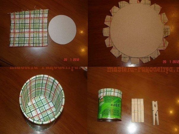 МК Бочонок из прищепок и банки от чипсов МК Бочонок из прищепок и банки от чипсов